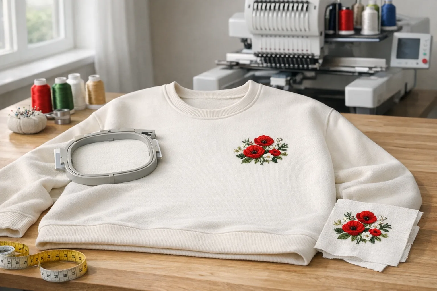 Jaką bluzę wybrać pod haft żeby nie marszczyła się na piersi?