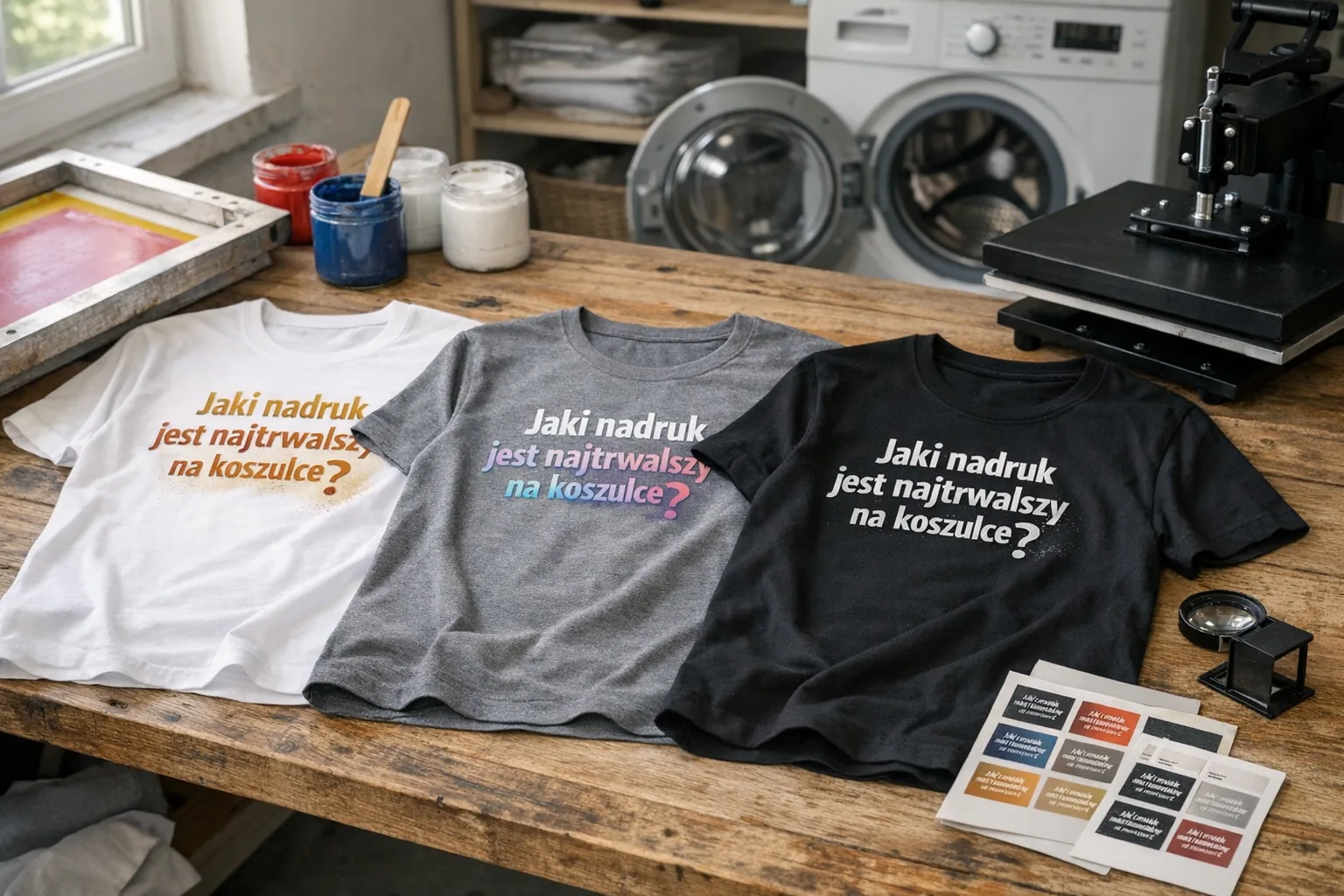 Jaki nadruk jest najtrwalszy na koszulce?