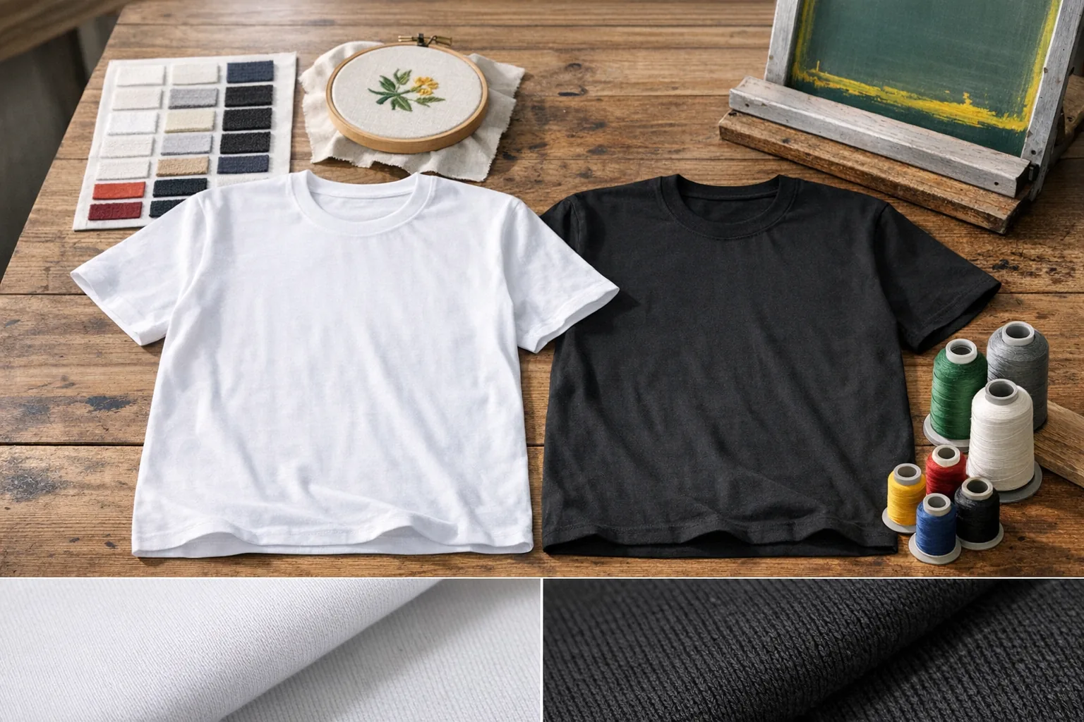 Koszulka ring spun czy open end co lepsze pod nadruk i haft?