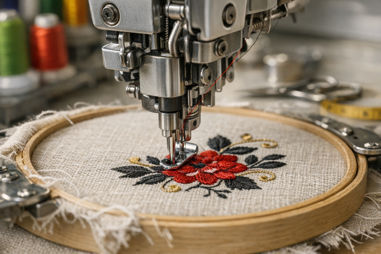 Analiza precyzji ściegu haftu komputerowego